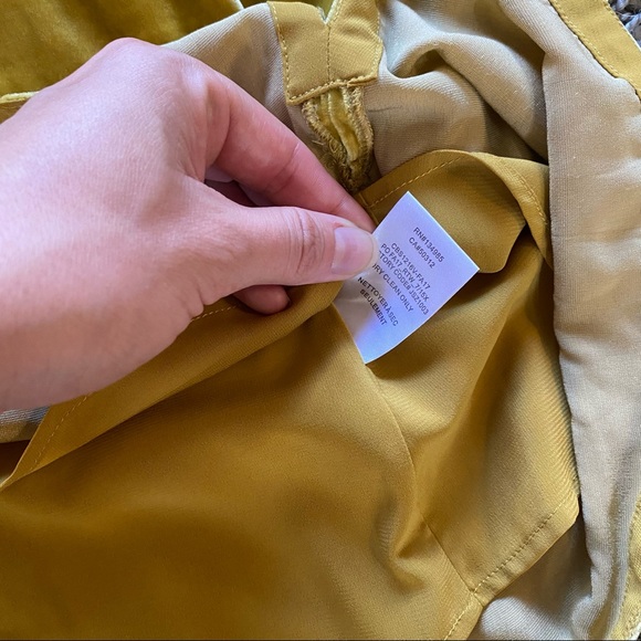 For Love & Lemons Beatrix Chartreuse Velvet Skirt - Picture 8 of 8